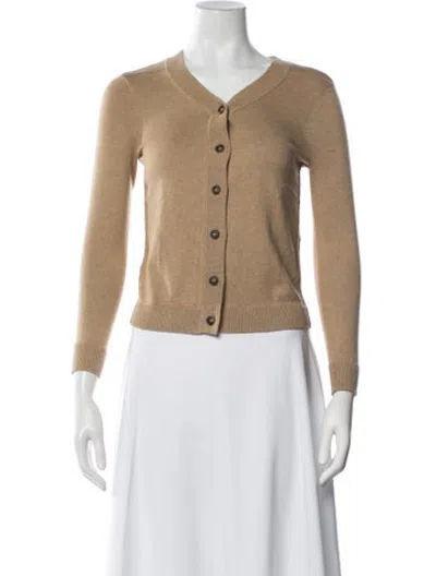 Pre-owned Nsf V-neck Sweater In Brown/neutrals