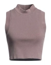 Nsf Woman Top Light Brown Size M Cotton, Elastane In Beige