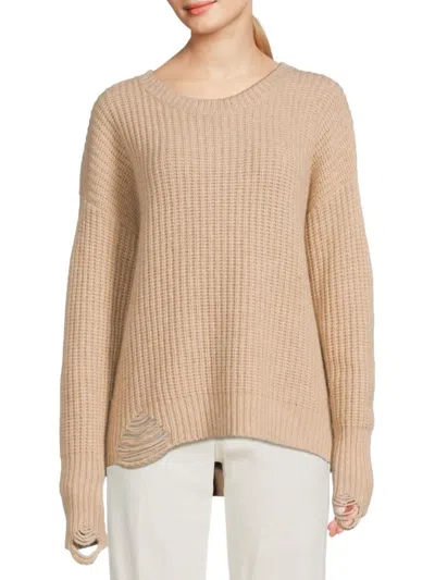 Nsf Women's Ross Chunky Ribbed Wool Blend Sweater In Nude
