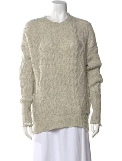 Pre-owned Nsf Wool Crew Neck Sweater In Gray