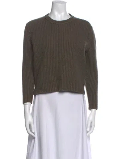 Pre-owned Nsf Wool Crew Neck Sweater In Green