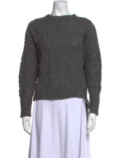 Pre-owned Nsf Wool Crew Neck Sweater In Grey