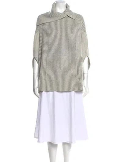 Pre-owned Nsf Wool Mock Neck Sweater In Gray