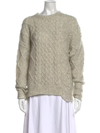 Pre-owned Nsf Wool Patterned Sweater In Grey
