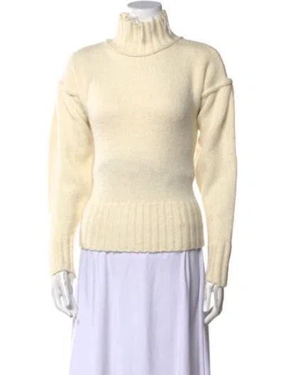 Pre-owned Nsf Wool Turtleneck Sweater In Neutral