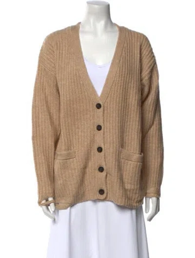 Pre-owned Nsf Wool V-neck Sweater W/ Tags In Neutral