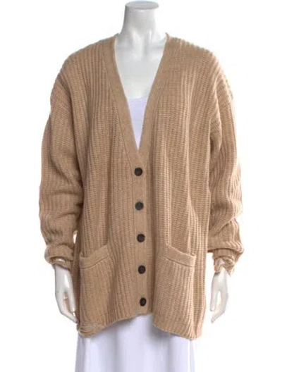 Pre-owned Nsf Wool V-neck Sweater W/ Tags In Neutral