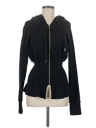 Pre-owned Nsf Zip Up Hoodie In Black