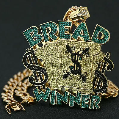 Pre-owned Nsg 5ct Multi Color Simulated Diamond Men's Custom Name Pendant 925 Silver In White