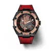 NSQUARE NSQUARE CHRIS POLANCO AUTOMATIC RED DIAL MEN'S WATCH G0471-N23.1