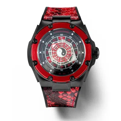Nsquare Five Elements Automatic Red Dial Men's Watch G0473-n59.4 In Black