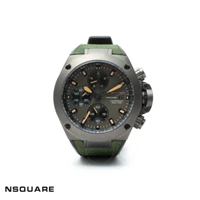Nsquare Navigator Chronograph Quartz Grey Dial Men's Watch G0425-n03.2 In Green