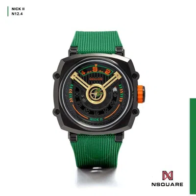 Nsquare Nick Ii Automatic Men's Watch G0561-n12.4 In Green