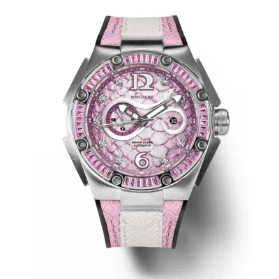 Nsquare Snake Queen Automatic Pink Dial Ladies Watch L0471-n11.12