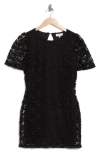 Nsr Angelique Puff Sleeve Lace Minidress
