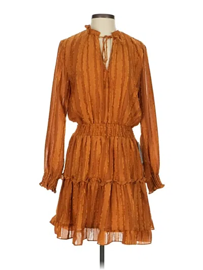 Pre-owned Nsr Casual Dress In Brown