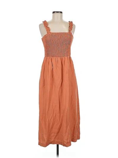 Pre-owned Nsr Casual Dress In Orange