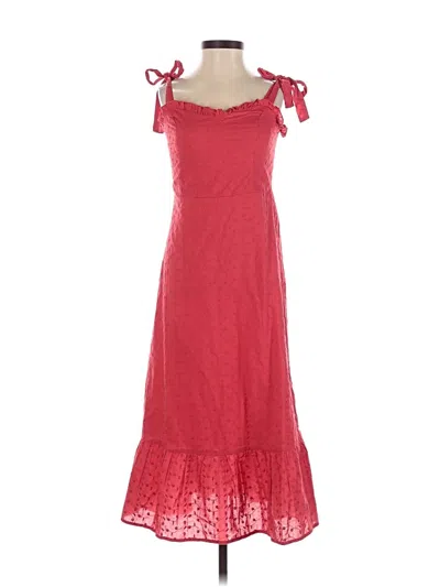 Pre-owned Nsr Casual Dress In Red