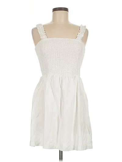 Pre-owned Nsr Casual Dress In White