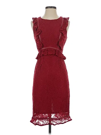 Pre-owned Nsr Cocktail Dress In Burgundy
