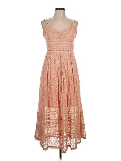 Pre-owned Nsr Cocktail Dress In Tan