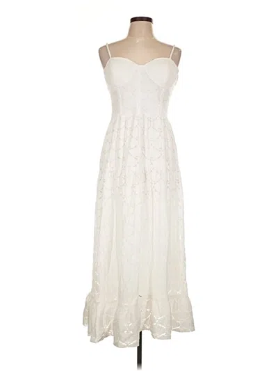 Pre-owned Nsr Cocktail Dress In White