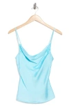 Nsr Cowl Neck Camisole In Blue