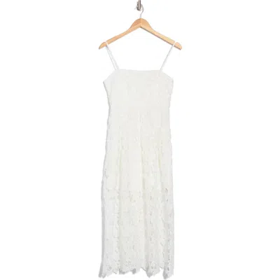 Nsr Floral Lace Midi Dress