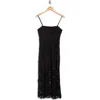 Nsr Floral Lace Midi Dress