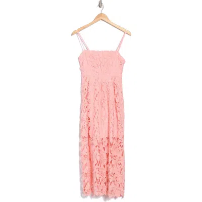 Nsr Floral Lace Midi Dress
