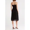 Nsr Floral Lace Midi Dress