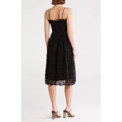 Nsr Floral Lace Midi Dress