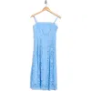 Nsr Floral Lace Midi Dress