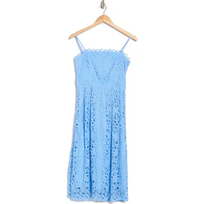 Nsr Floral Lace Midi Dress