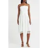 Nsr Floral Lace Midi Dress
