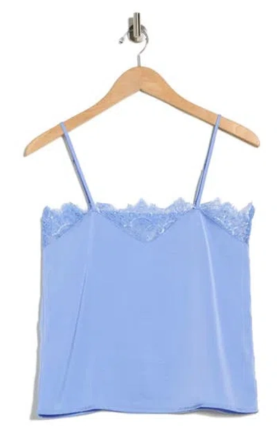 Nsr Lace Trim Camisole In Blue