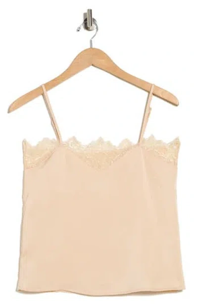 Nsr Lace Trim Camisole In Pink