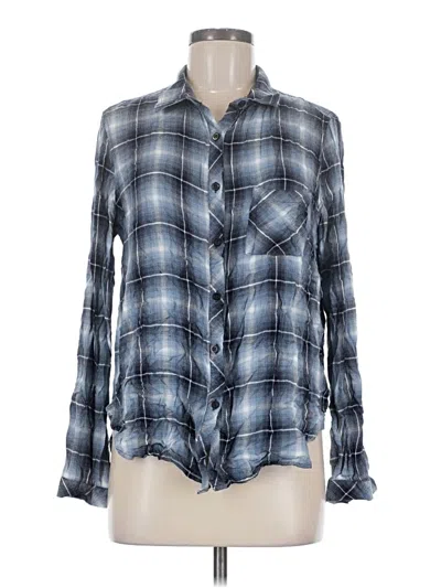 Pre-owned Nsr Long Sleeve Blouse In Blue