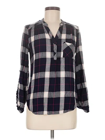 Pre-owned Nsr Long Sleeve Blouse In Gray