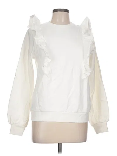 Pre-owned Nsr Long Sleeve Blouse In Ivory