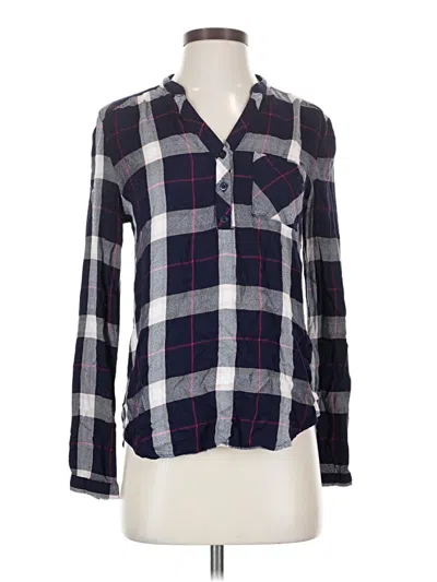 Pre-owned Nsr Long Sleeve Button Down Shirt In Blue