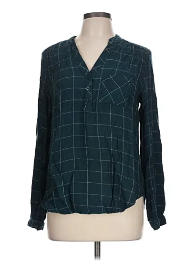 Pre-owned Nsr Long Sleeve Polo Shirt In Teal