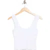 Nsr Scalloped Knit Tank In White
