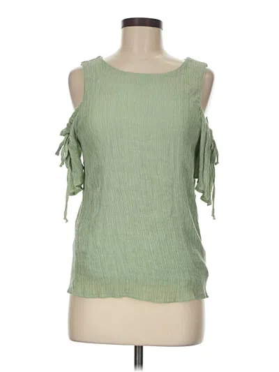 Pre-owned Nsr Sleeveless Blouse In Green