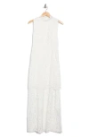 Nsr Sleeveless Guipure Lace Maxi Dress