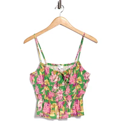 Nsr Strappy Smocked Camisole