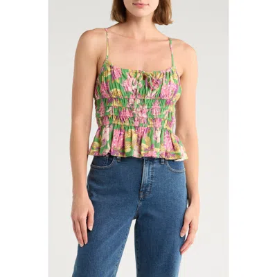 Nsr Strappy Smocked Camisole