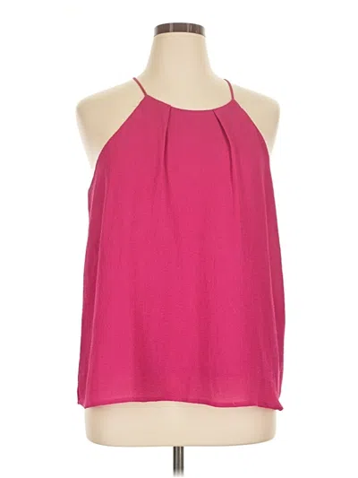 Pre-owned Nsr Tank Top Pink Halter Neckline Tops
