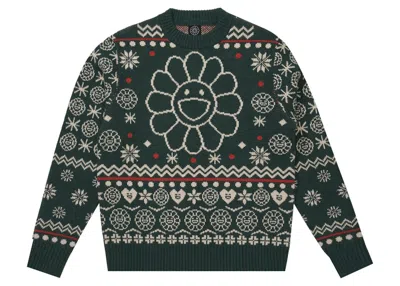 Pre-owned Ntwrk Men's  Tmkk Holiday Sweater In Green