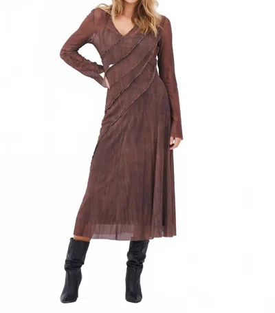 Nu Denmark Agna Dress In Brown Mix In Multi